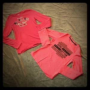 Two long sleeve shirts